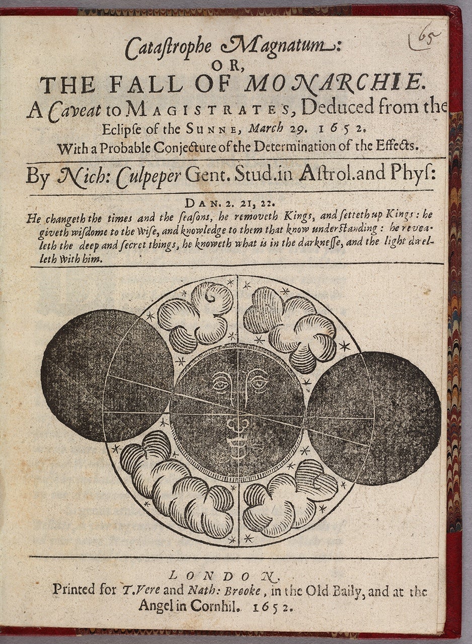 Imagen cortesía de Jay Pasachoff, vía el catálogo de la biblioteca The Huntington; en exhibición en el ArtCenter