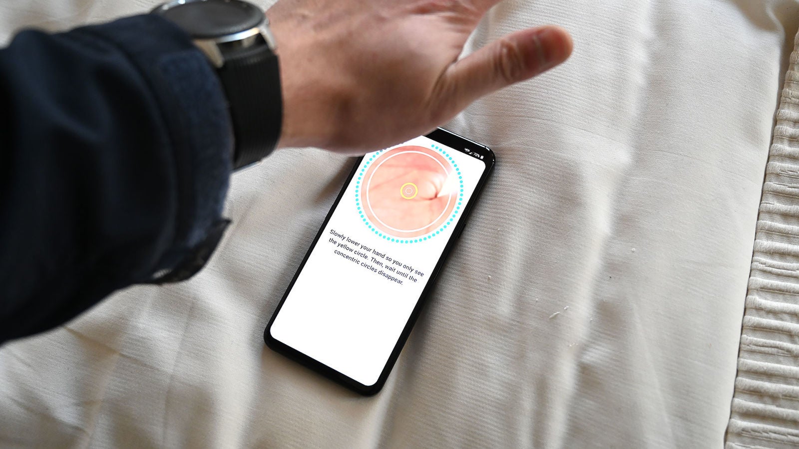 Así es cómo se configura el sensor biométrico del G8,