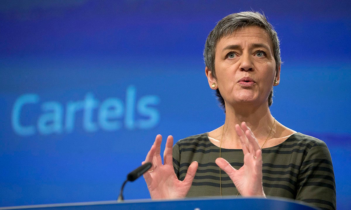 La comisaria europea de la competencia, Margrethe Vestager