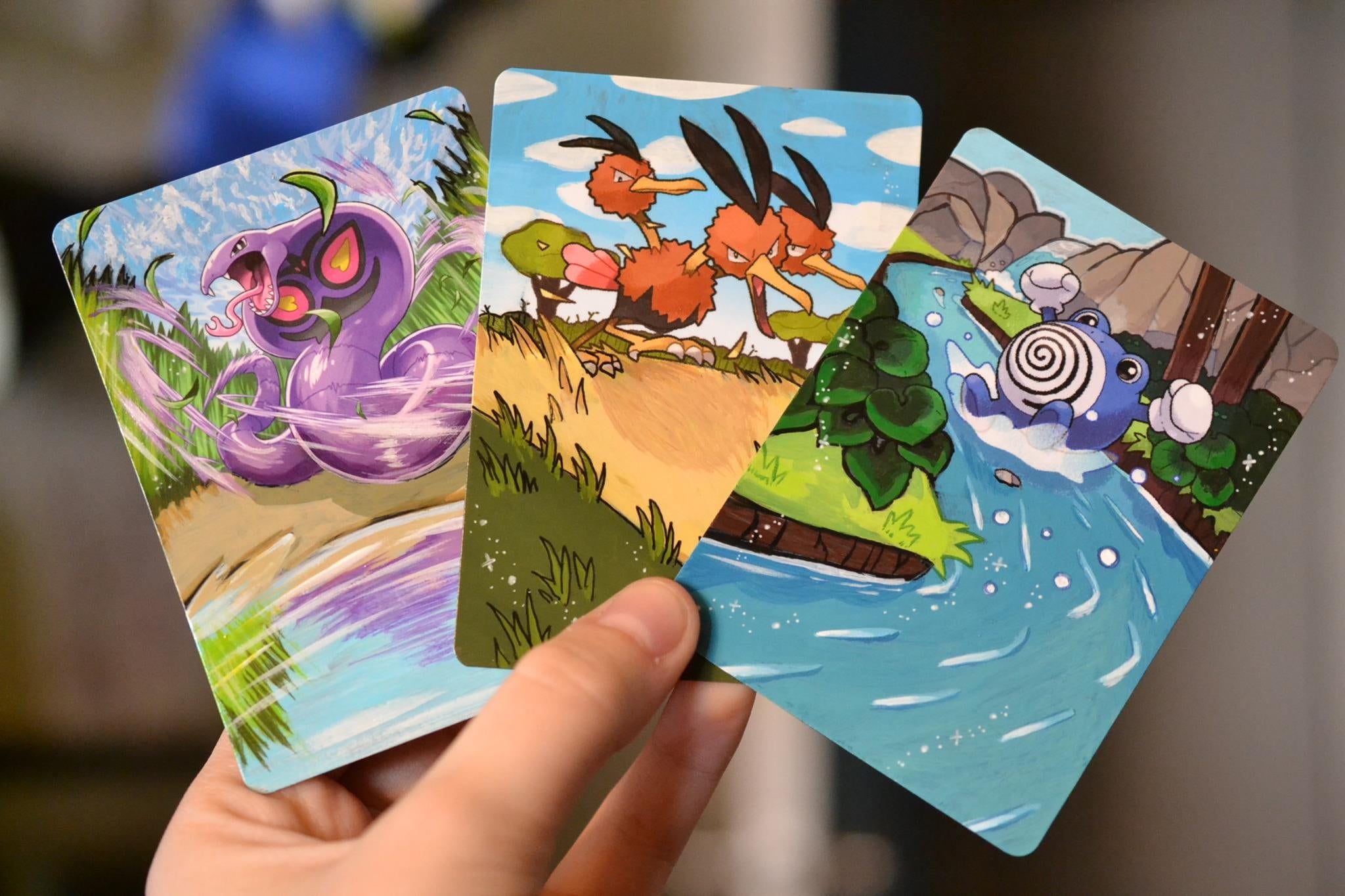 Arbok, Dodrio y Poliwhirl por Lunumbra.