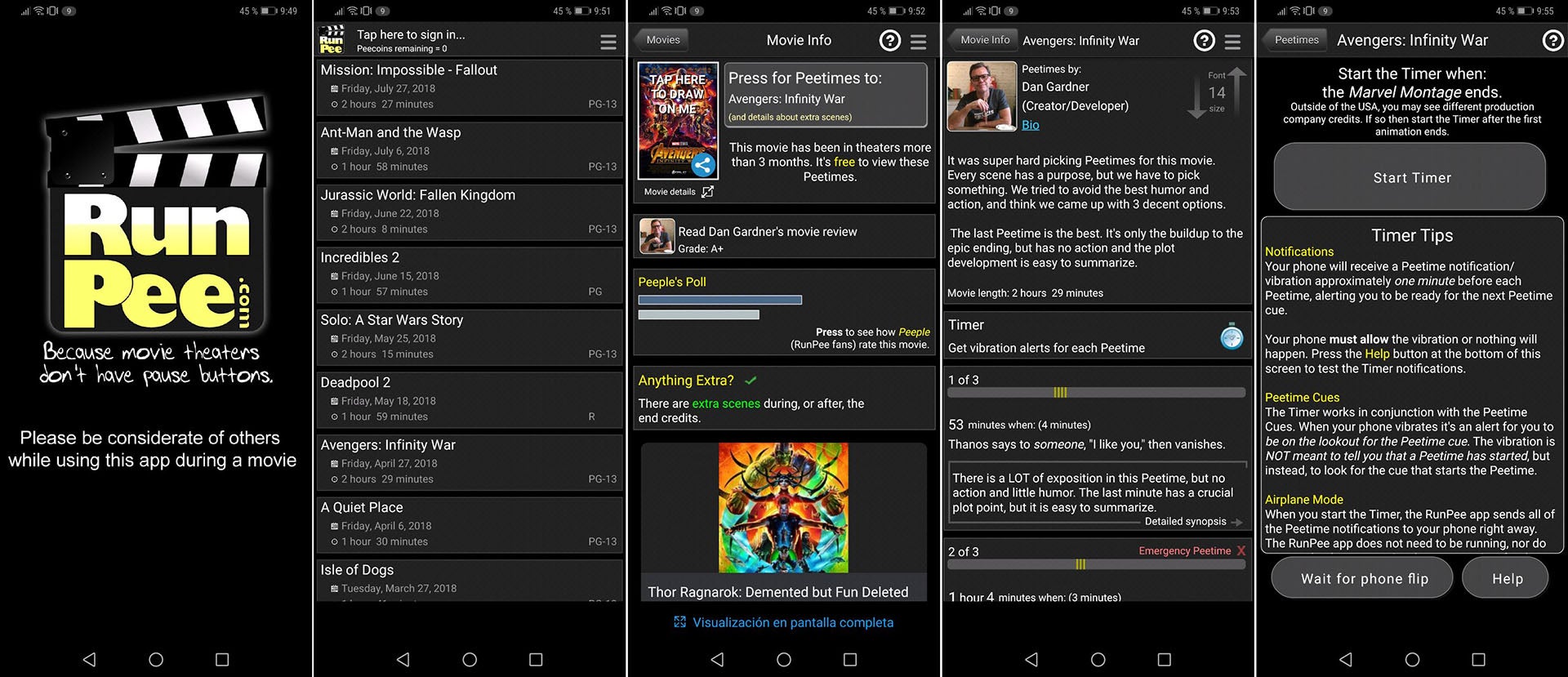 Screenshot: Runpee