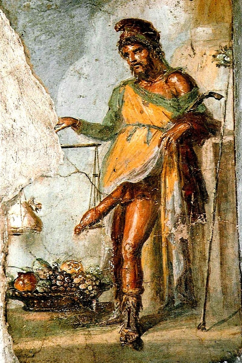 Image: Fresco de Príapo, casa de Vettii
