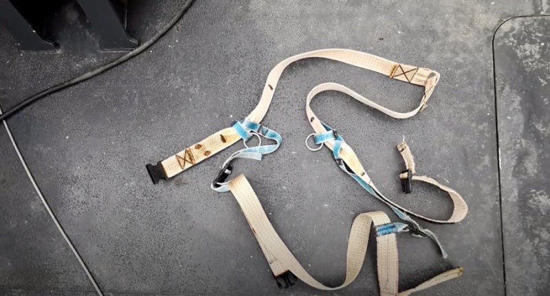 Image: Arnés de la ballena encontrada esta semana