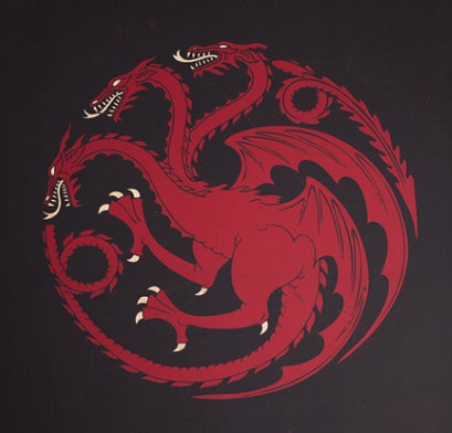 El escudo de los Targaryen.