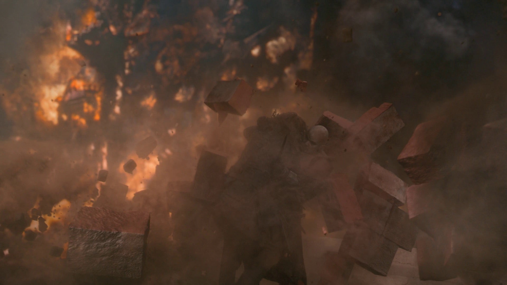 Sandor Clegane, el Perro, se lanza a las llamas para matar a su hermano