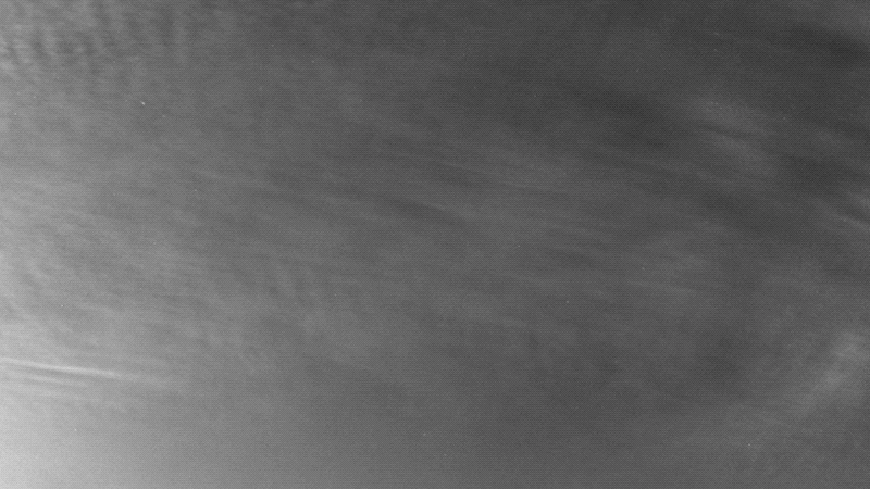 Nubes marcianas capturadas el 7 de mayo de 2019 por el rover Curiosity