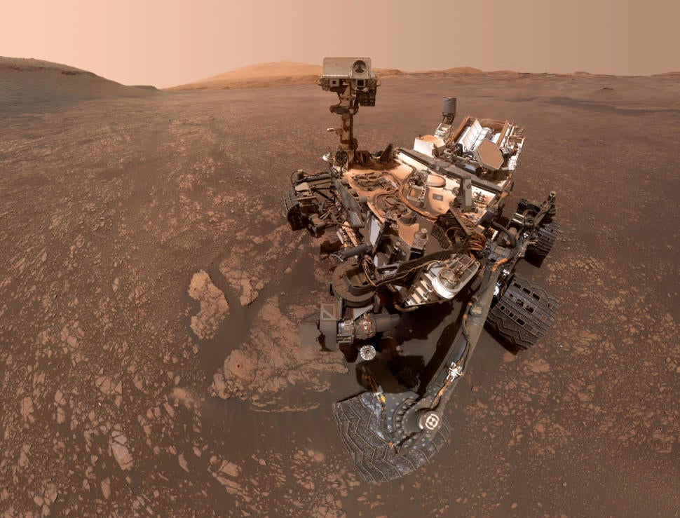 Selfie tomado el 12 de mayo de 2019 por el rover Curiosity