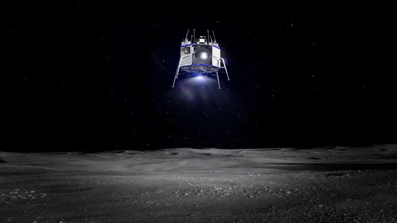 Esta es la sonda con la que Jeff Bezos piensa aterrizar en la Luna Imagen: Blue Moon (Blue Origin)