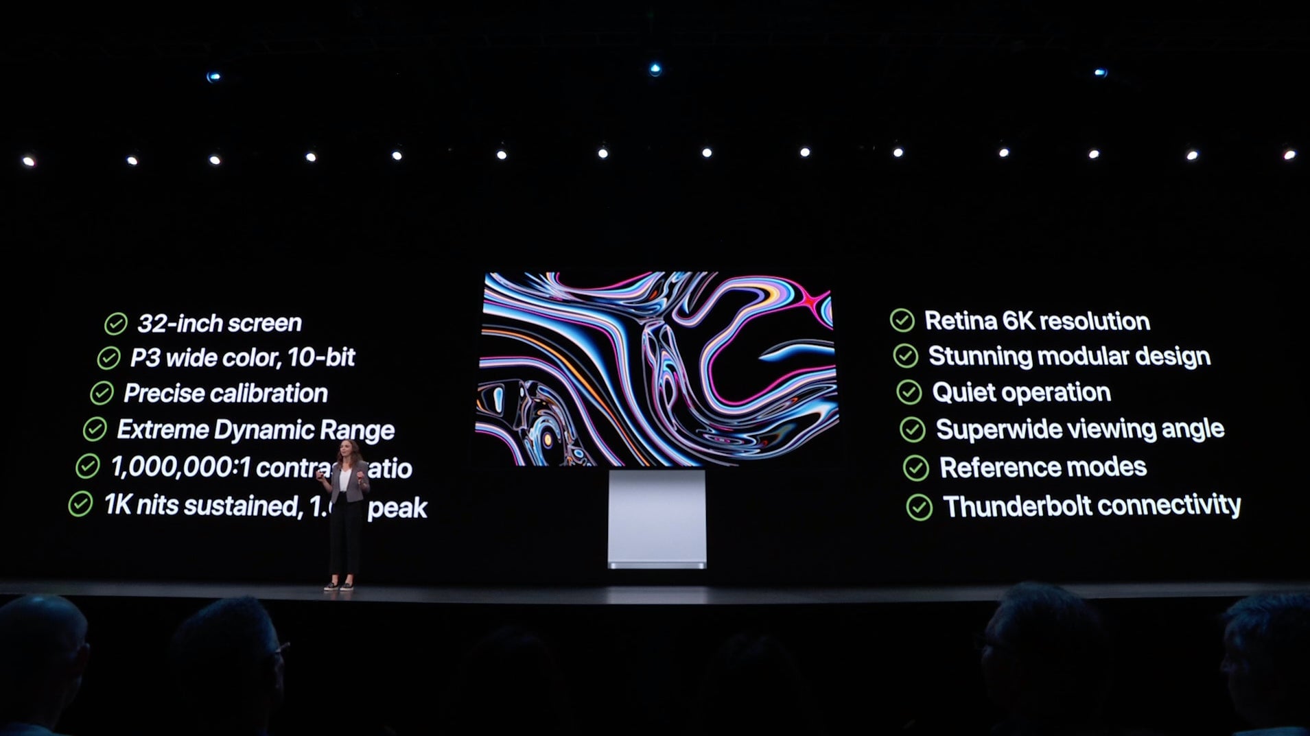 Todas las especificaciones del nuevo monitor Pro Display XDR de Apple.