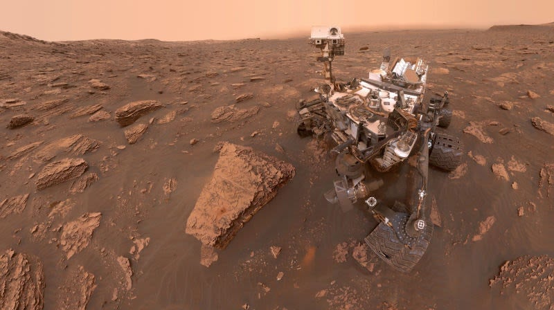 El rover Curiosity sobre la superficie de Marte Foto: NASA/JPL-Caltech ( (AP)