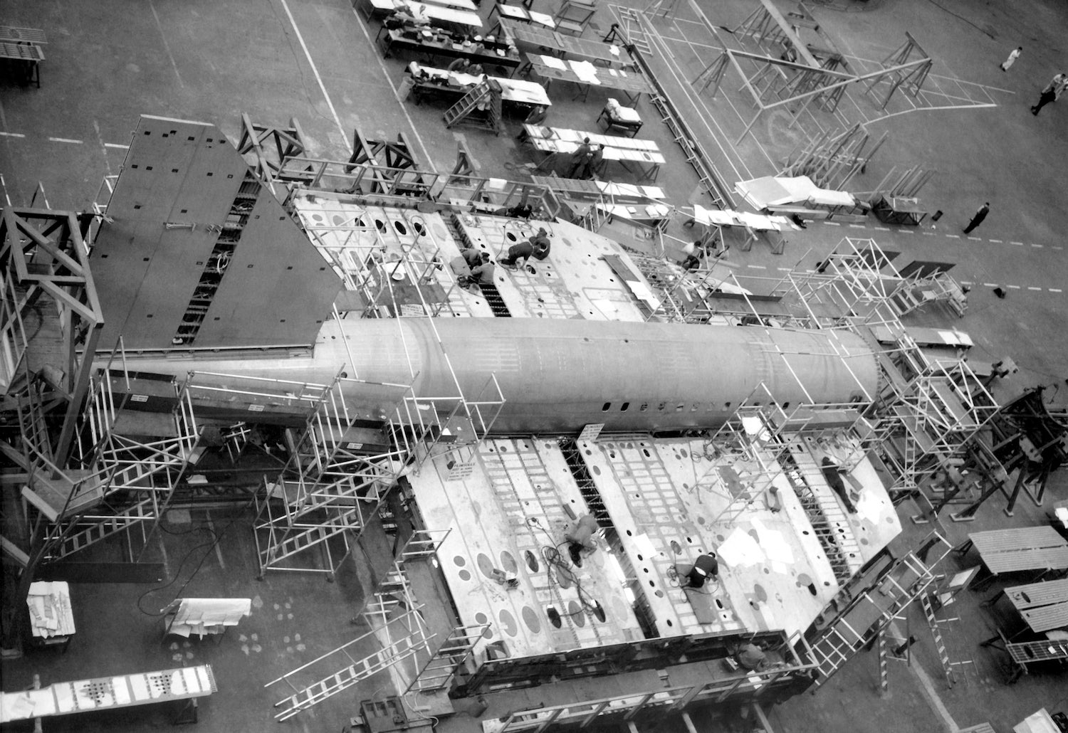 Image: Vista del Concorde en construcción
