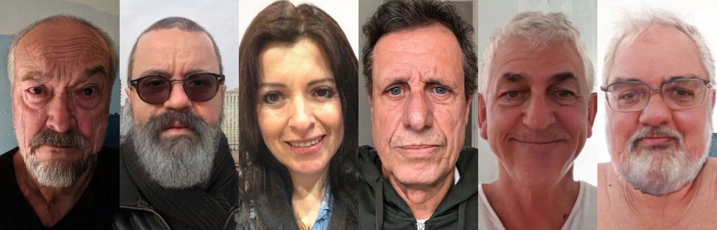 Los seis redactores de Gizmodo en Español, pasados por el filtro envejecedor de FaceApp
