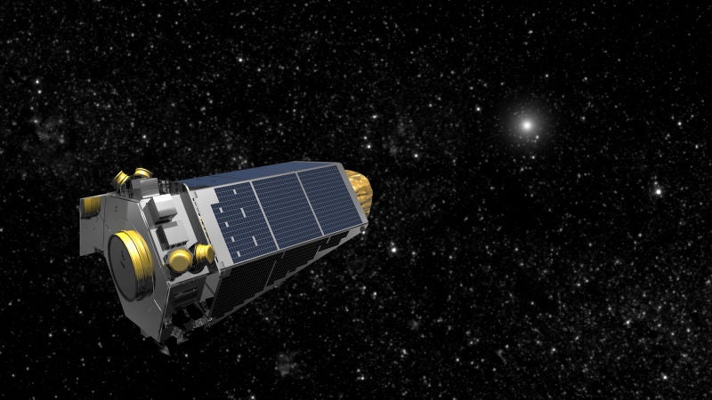 El trelescopio espacial Kepler.