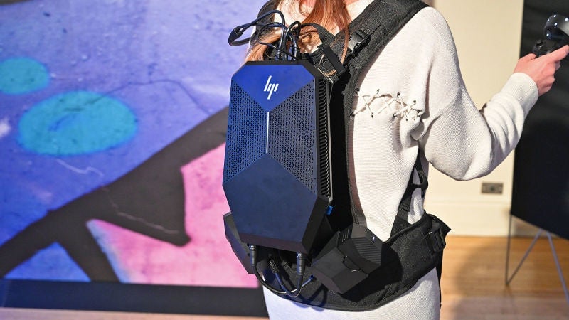 Aunque cualquiera puede comprar la nueva mochila VR de HP, está más destinada a empresas. Foto: Sam Rutherford