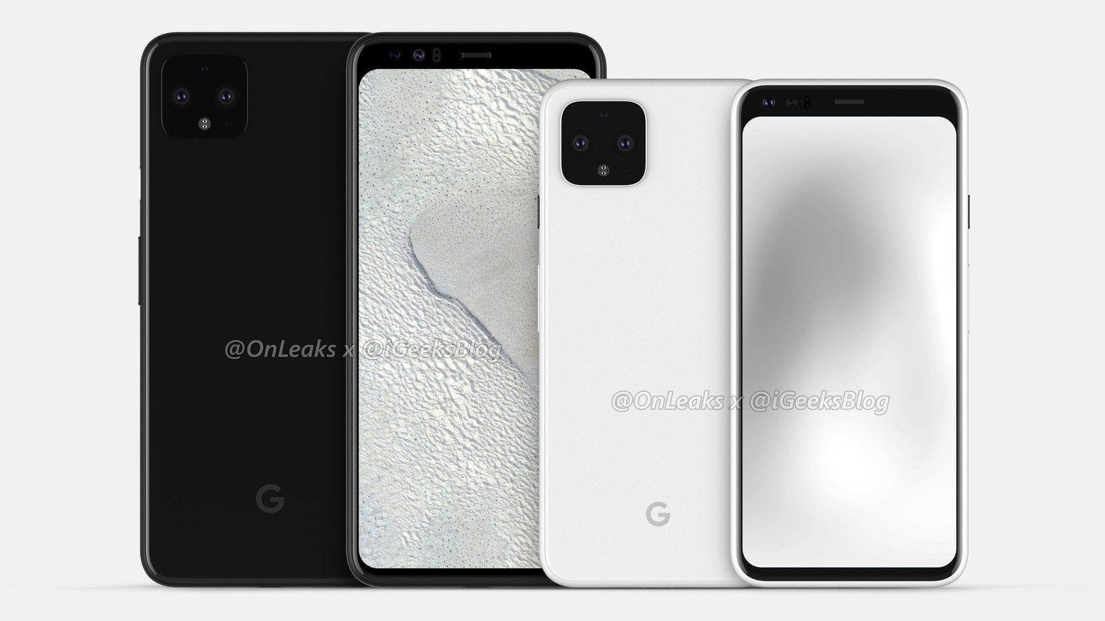 El Pixel 4 XL y el Pixel 4, en imágenes digitales.