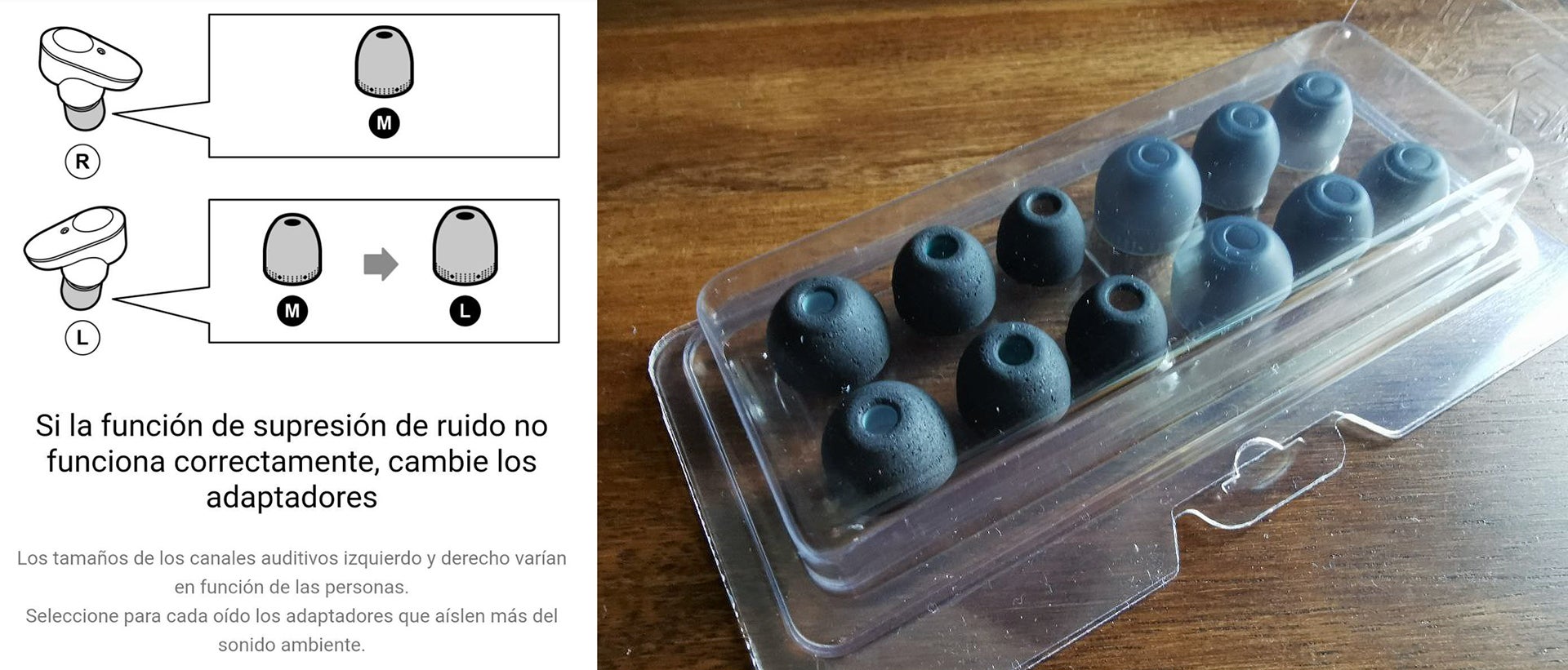 Esas puntas están en la caja por algo. Tómate la molestia de probarlas.