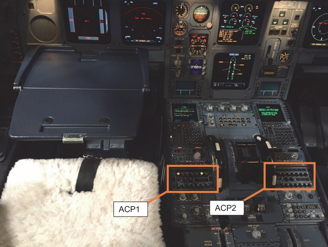 El café del piloto cayó sobre el ACP1. Tras el accidente, también se malogró el ACP2.
