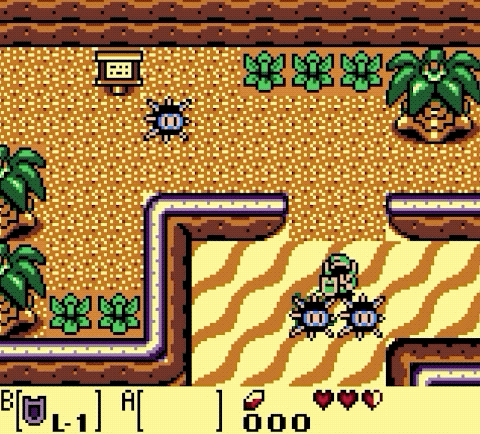 Así se veía Link’s Awakening DX, la versión de 1998 para Game Boy Color.