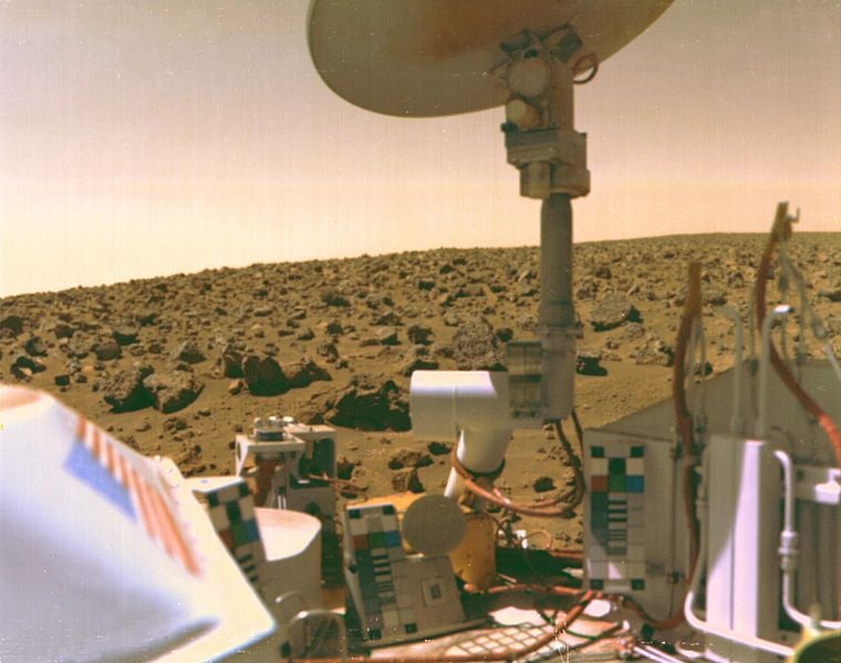 Image: Imagen de Marte tomada por el módulo de aterrizaje Viking 2