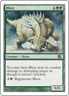 Rhox, carta “Rara” de octava edición.