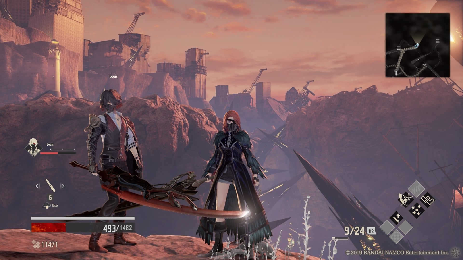 El mundo de Code Vein es postapocalíptico. Algunos rincones muestran ruinas de ciudades, pero otros son más diversos e interesantes, llenos de inspiraciones victorianas y de horror sobrenatural.