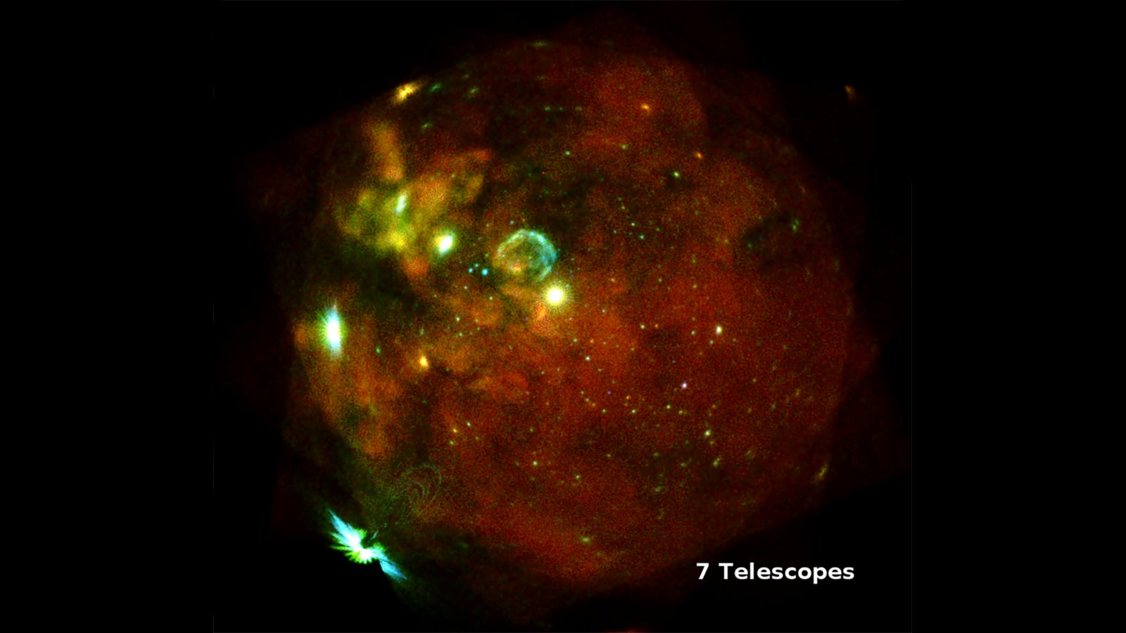 La primera imagen de la Gran Nube de Magallanes tomada por el telescopio eROSITA.
Imagen: F.Haberl, M. Freyberg and C. Maitra, MPE/IKI