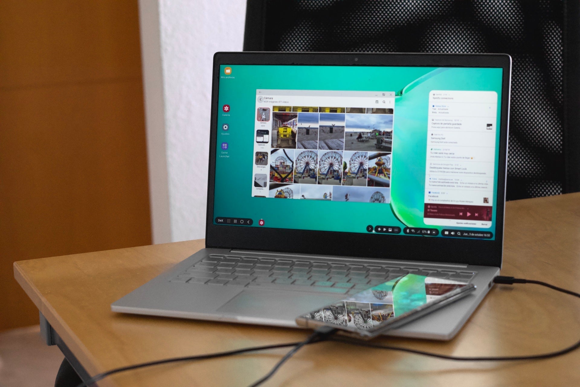 Samsung Dex en un portátil Windows 10