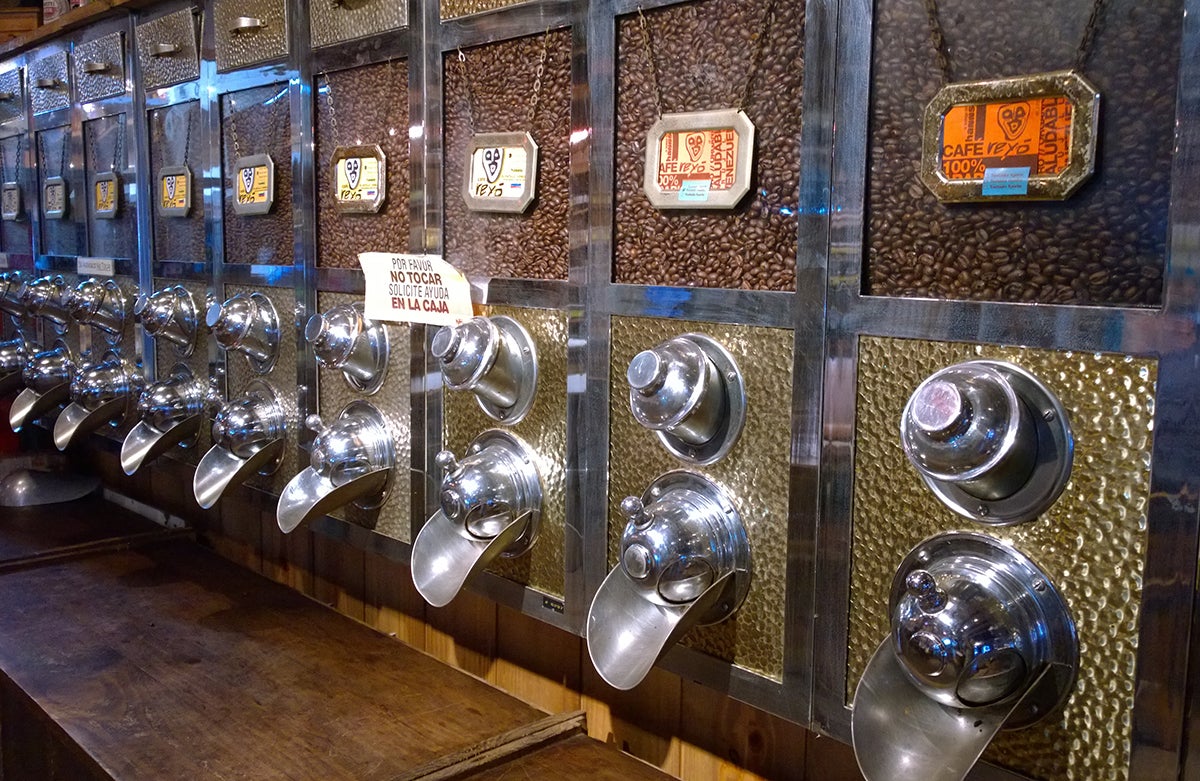 Una tienda de café tradicional en Vemnezuela.