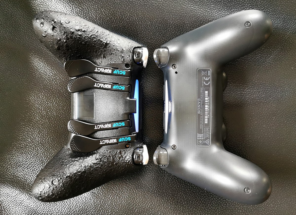 A la izquierda, las cuatro razones para amar el Scuf Impact.