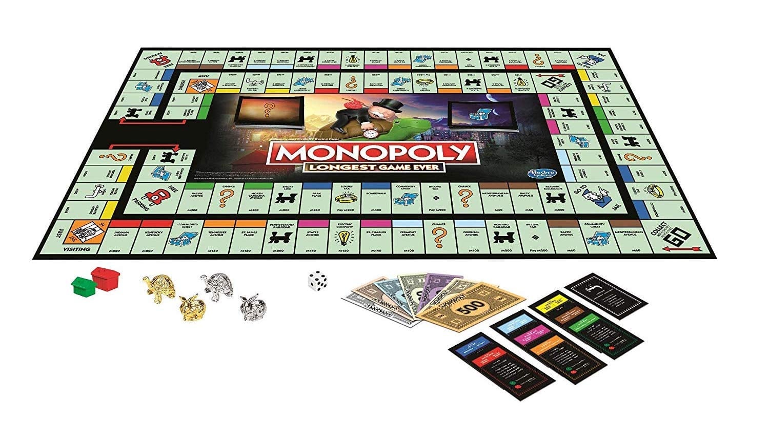 Así luce el tablero de Monopoly Longest Game Ever.