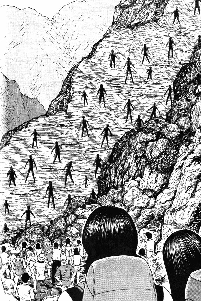 Image: El enigma de la falla de Amigara / Junji Ito.
