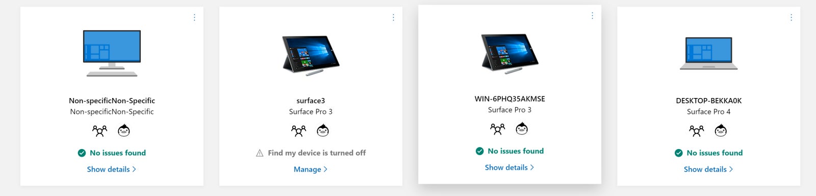 Esta es una captura de lo que aparece cuando metemos el número de serie de la fotografía filtrada. El dispositivo introducido es el de la izquierda del todo. Foto: Sam Rutherford (Gizmodo) 