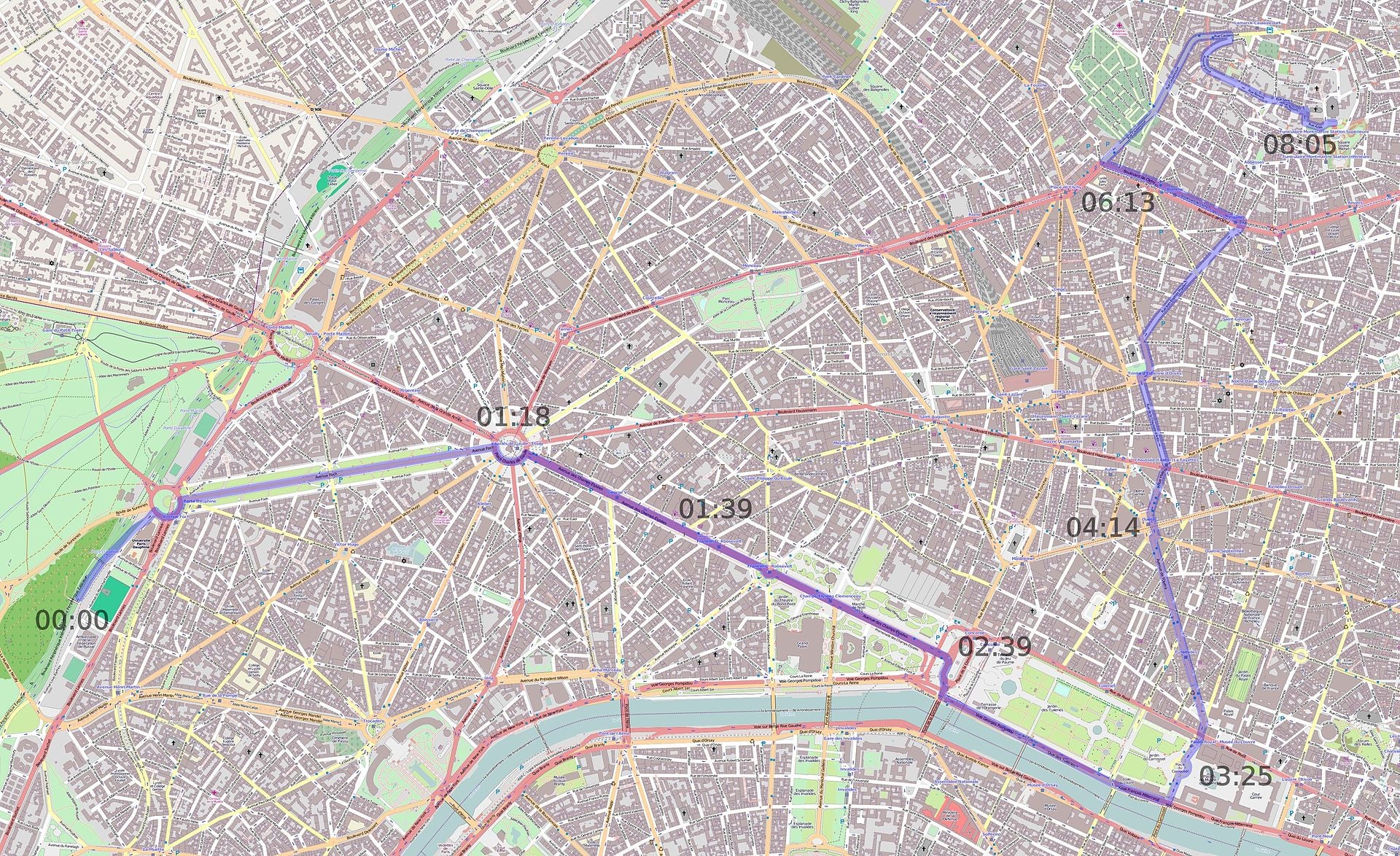 Image: La ruta que llevó el director