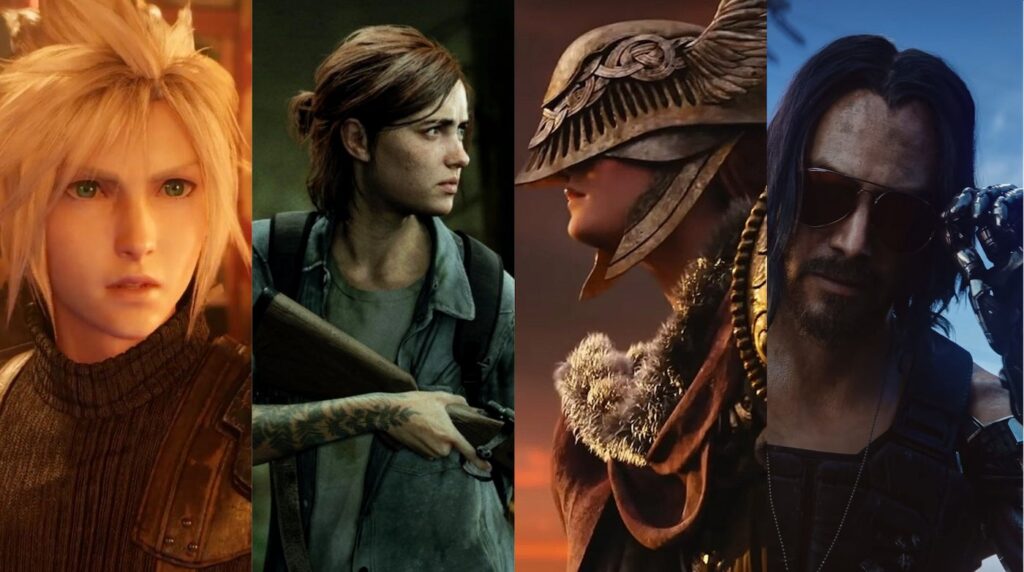 Image: Square Enix / Naughty Dog / Bandai Namco / CD Projekt.