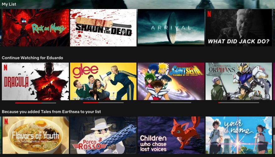 Screenshot: Eduardo Marin (Gizmodo en Español) / Netflix.