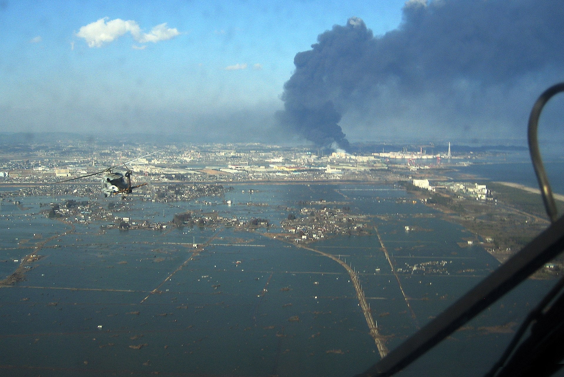 Image: Vista de Sendai, inundada tras el terremoto y el posterior tsunami