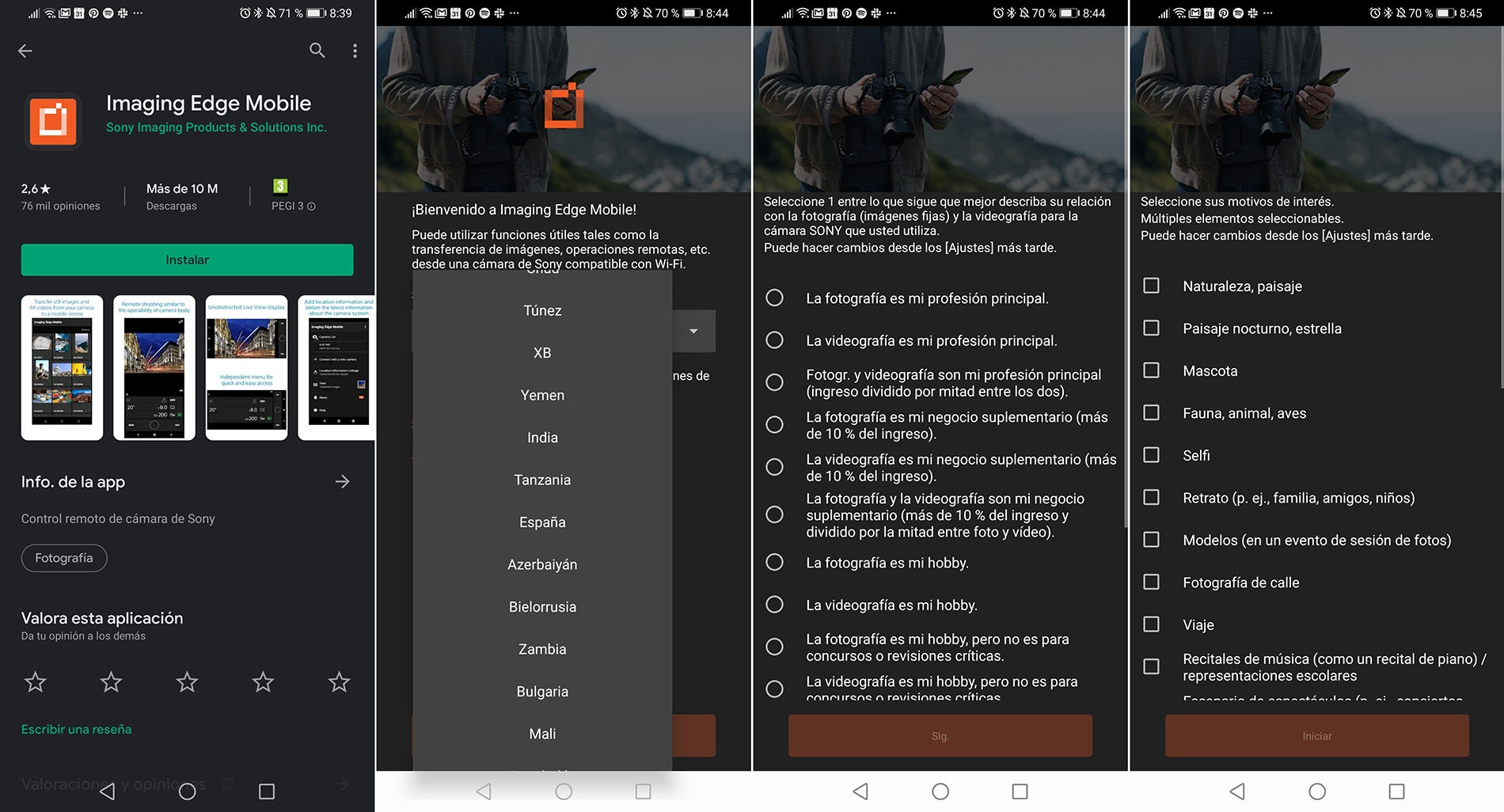 Hmm... Sony... Quiero pasar unas fotos al móvil, no rellenar una encuesta... ¿Hola?
