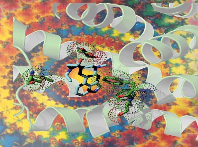 Image: Imagen conceptual de LSD y receptor