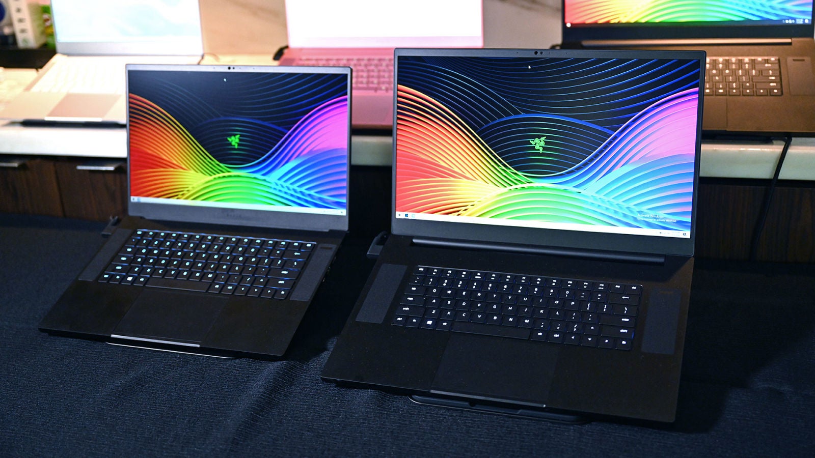 Uno de los mayores anuncios de Razer durante el CES 2020 fueron sus pantallas de 300Hz en los nuevos Blade y Blade Pro. Foto: Sam Rutherford (Gizmodo)