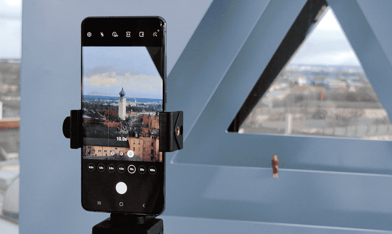 Así funciona la ventana de guía en el zoom (en este caso en un S20 Ultra).