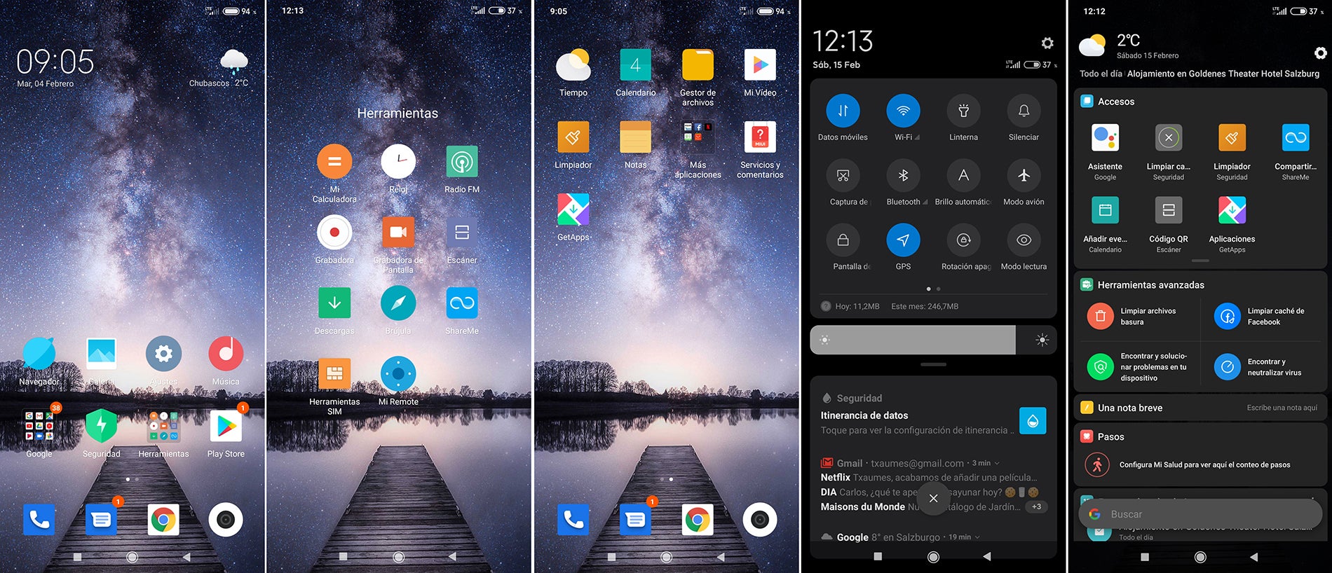 Un vistazo por los menús de MIUI 11.