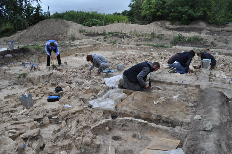 Image: Excavaciones en el sitio de Kostenki 11, que tomaron tres años