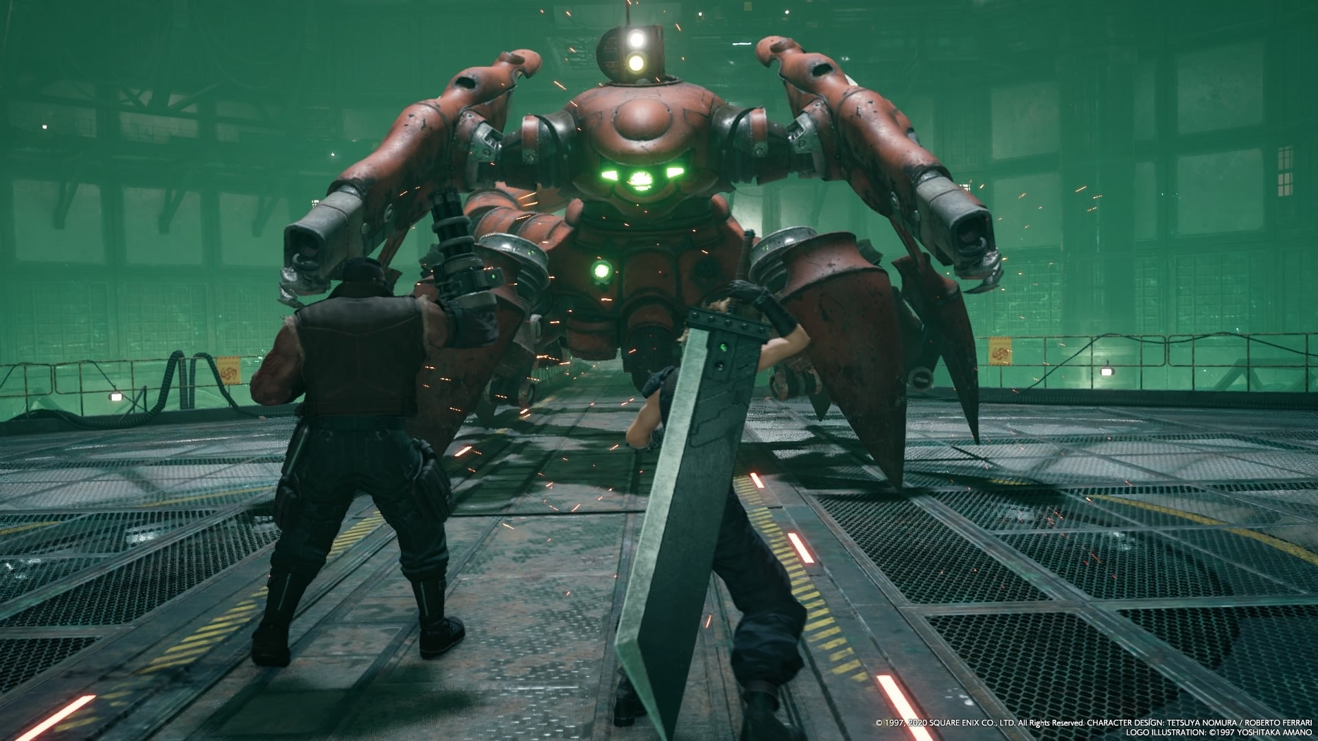 Las batallas contra bosses en FFVII Remake no son fáciles.