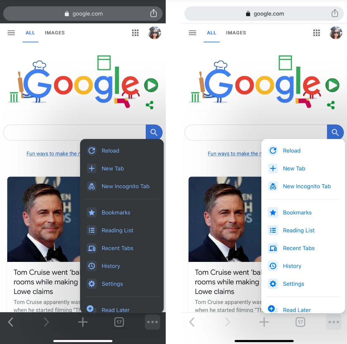 Screenshot: Emily Long (Google Chrome iOS