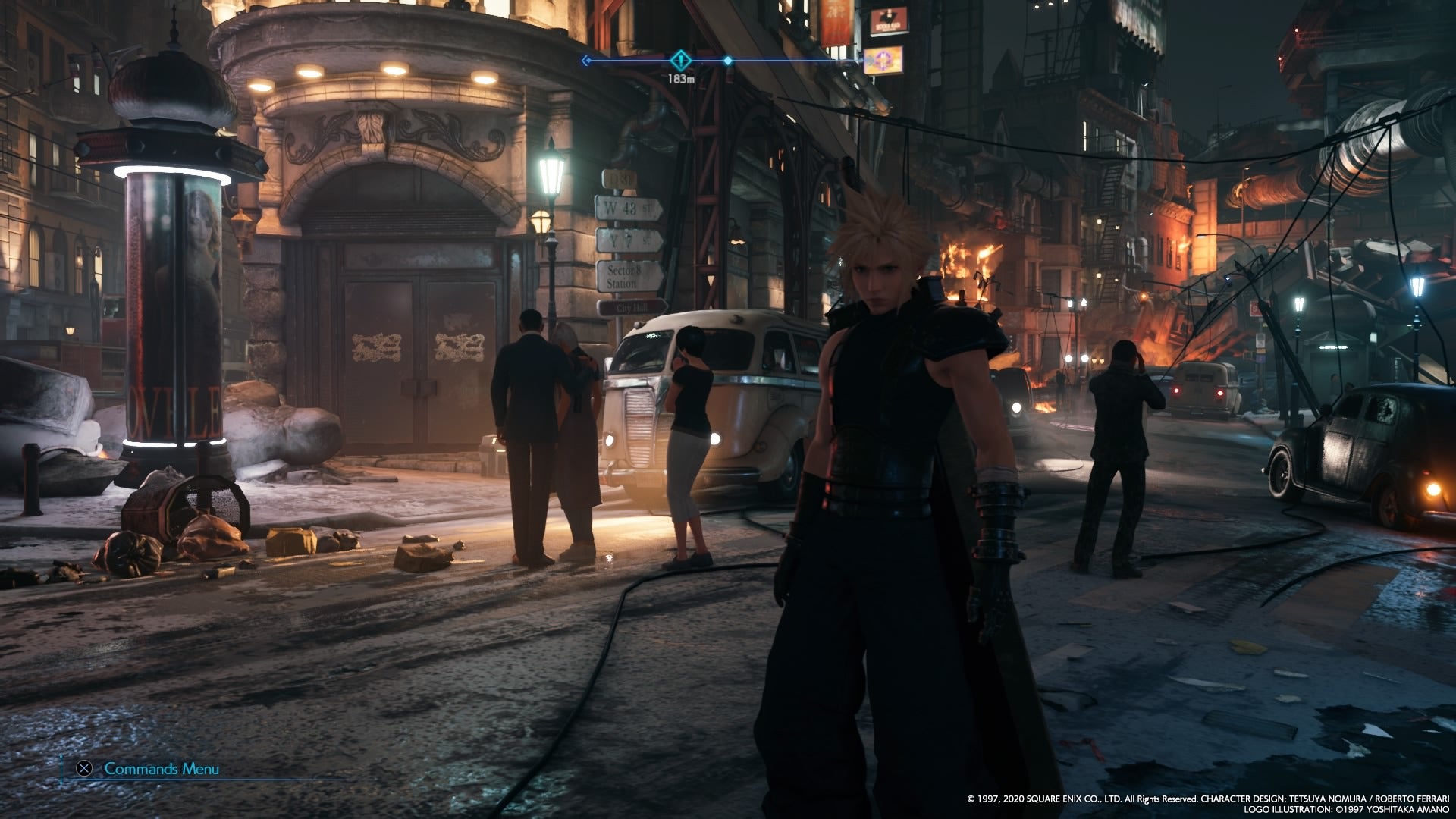 El nivel de detalle en esta versión de Midgar es impresionante.