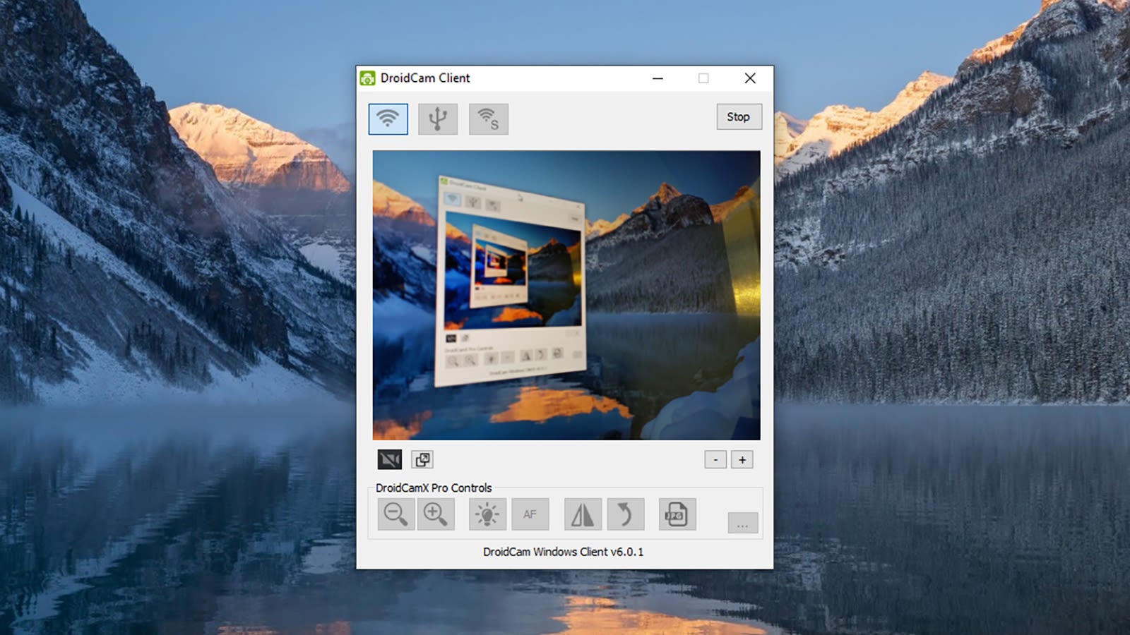 DroidCam se conecta en solo unos segundos. Captura: Gizmodo