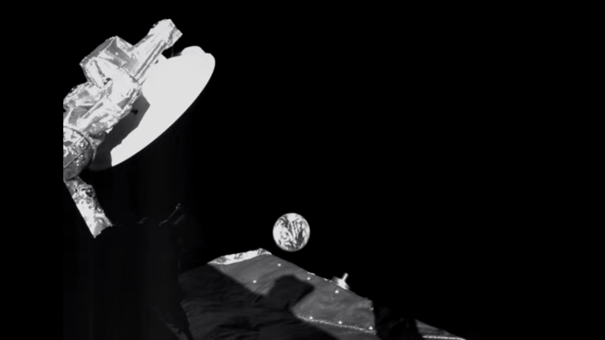 La Tierra desde el punto de vista de BepiColombo el 10 de abril