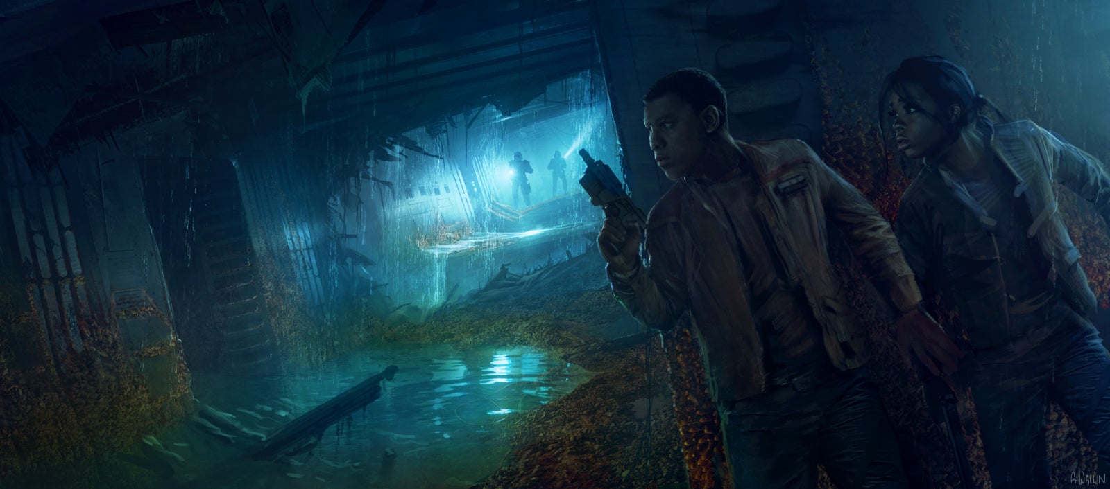 El pasillo Versión 11.Imagen: Andrée Wallin (Lucasfilm/Abrams Books)