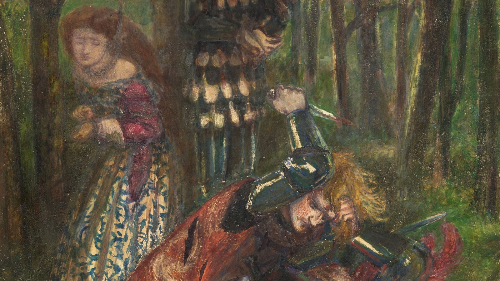 Una de las pinturas de Dante Gabriel Rossetti  Foto: The British Museum