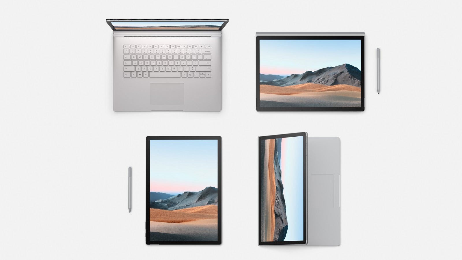 El Surface Book 3, de nuevo, puede usarse tanto en modo portátil como en modo tablet.